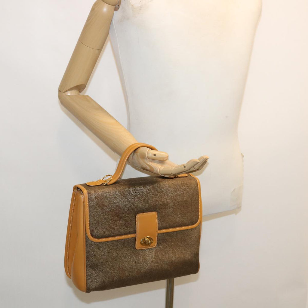 GUCCI Hand Bag Leather Brown 0001130274 ti674