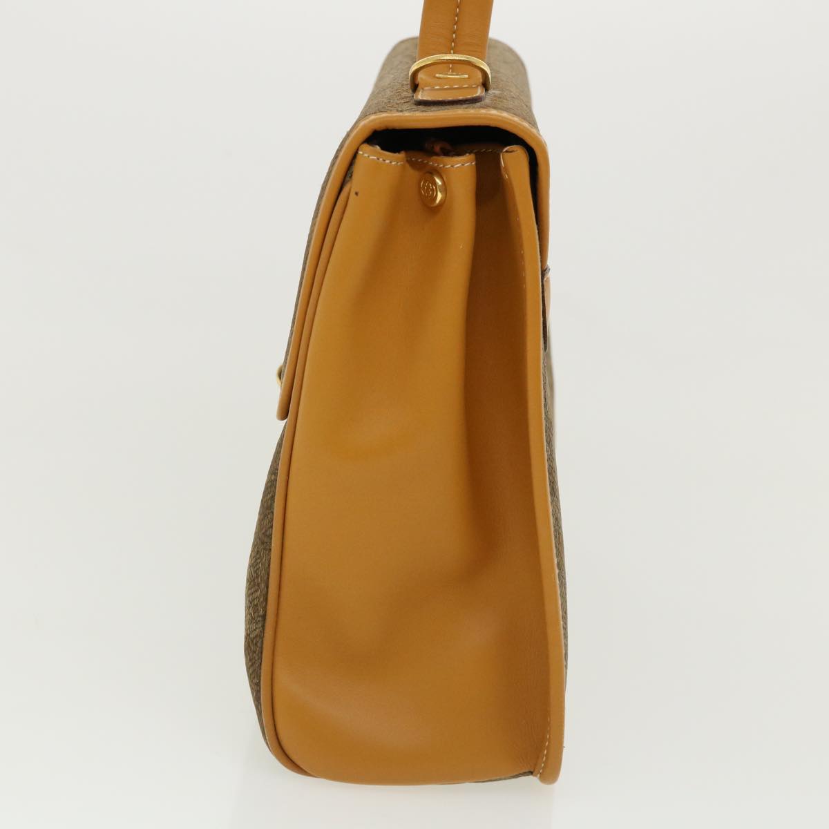 GUCCI Hand Bag Leather Brown 0001130274 ti674