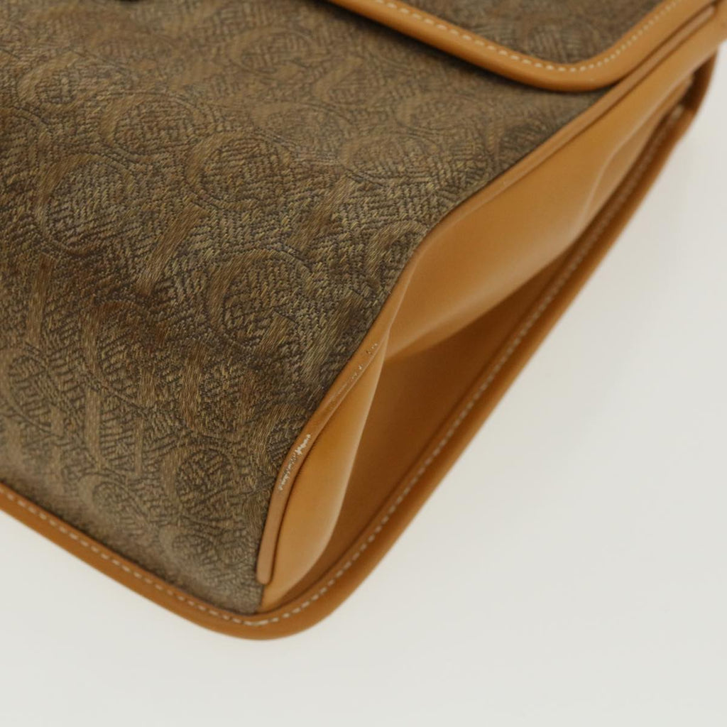 GUCCI Hand Bag Leather Brown 0001130274 ti674