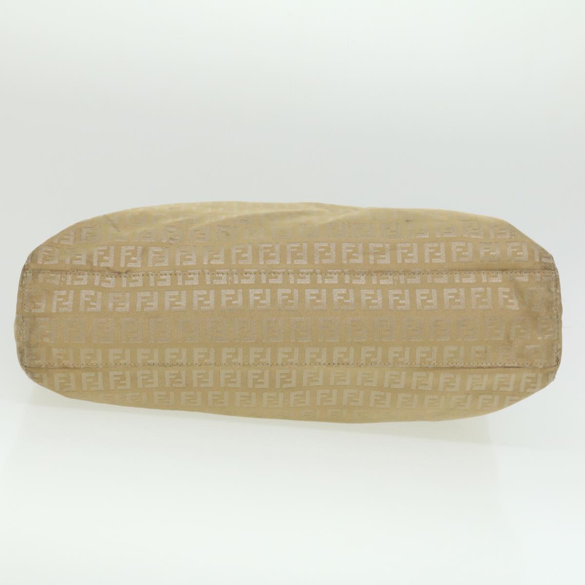FENDI Zucchino Canvas Shoulder Bag Beige ti732