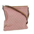 GUCCI GG Canvas Shoulder Bag Pink 113013 1956 ti734