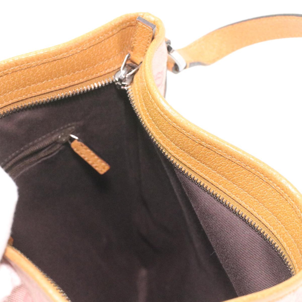 GUCCI GG Canvas Shoulder Bag Pink 113013 1956 ti734