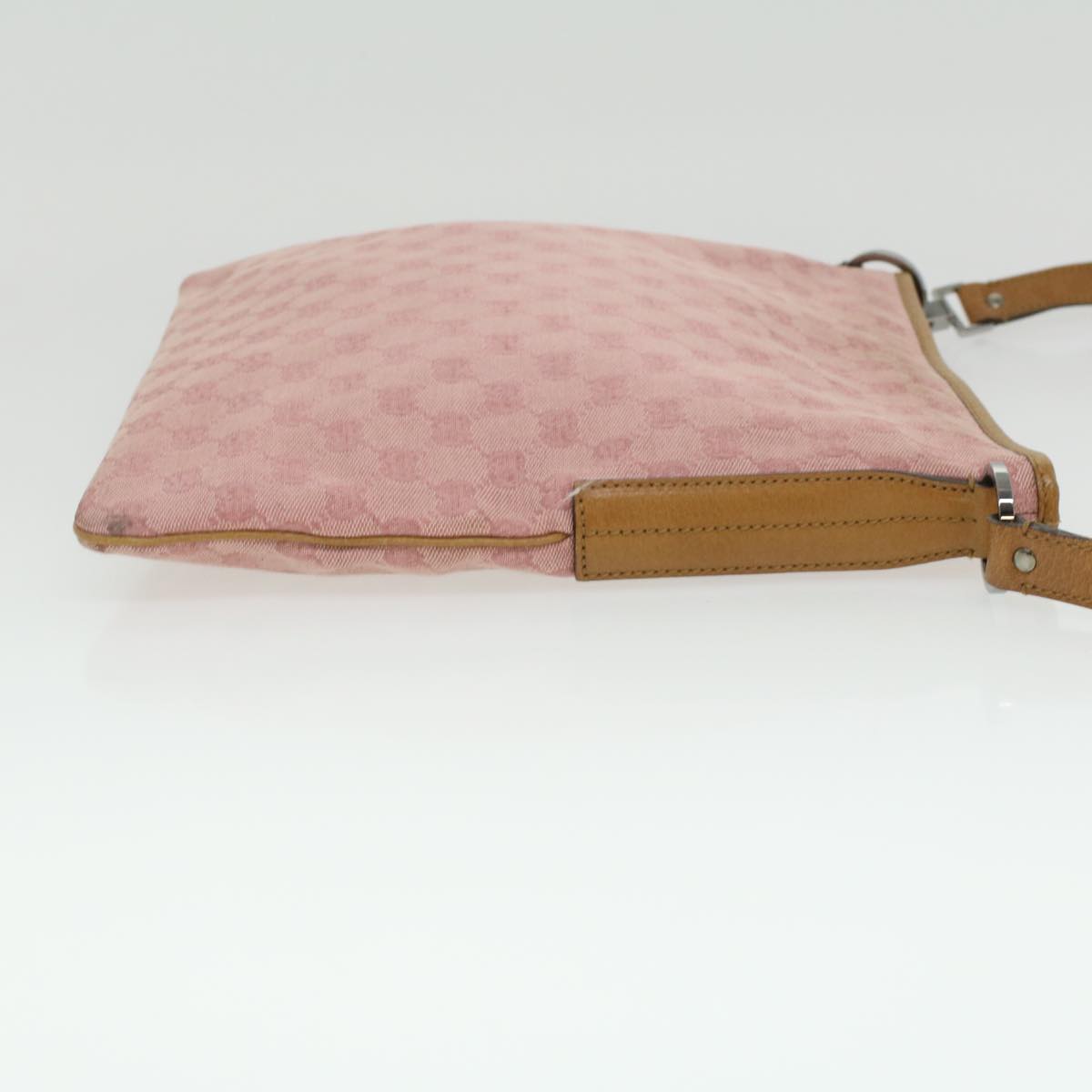 GUCCI GG Canvas Shoulder Bag Pink 113013 1956 ti734