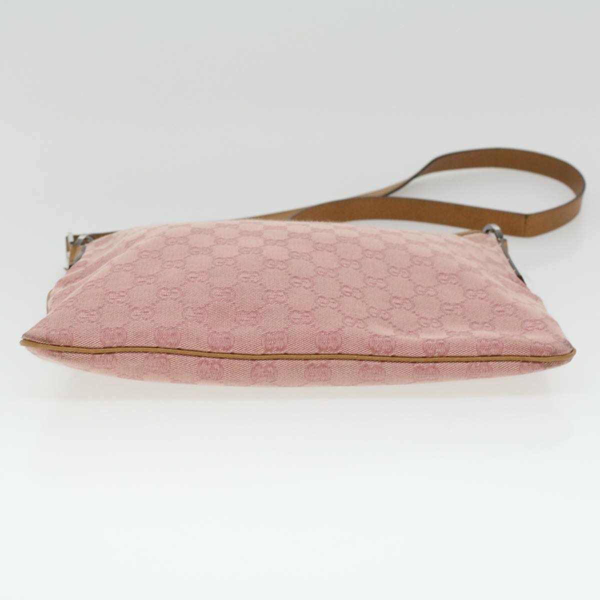 GUCCI GG Canvas Shoulder Bag Pink 113013 1956 ti734