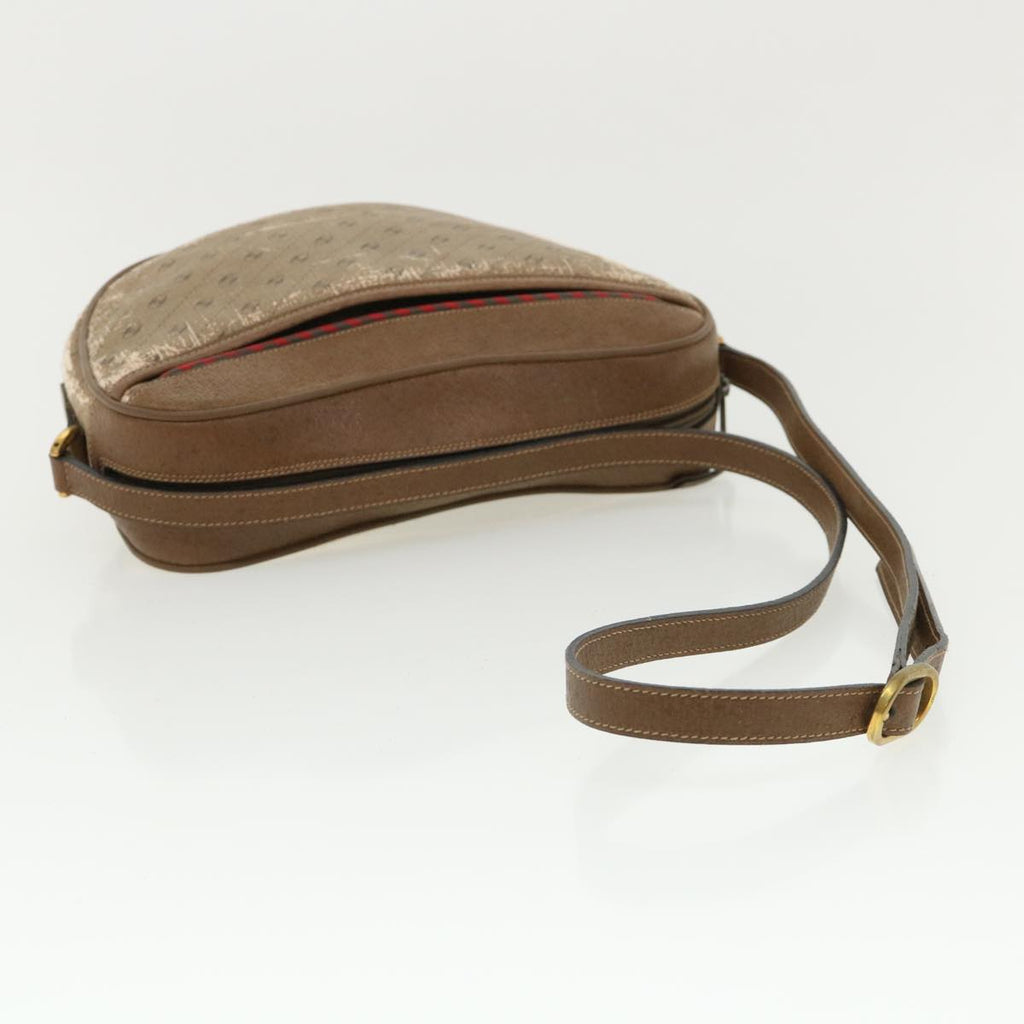 GUCCI Shoulder Bag PVC Leather 2Set Beige ti780