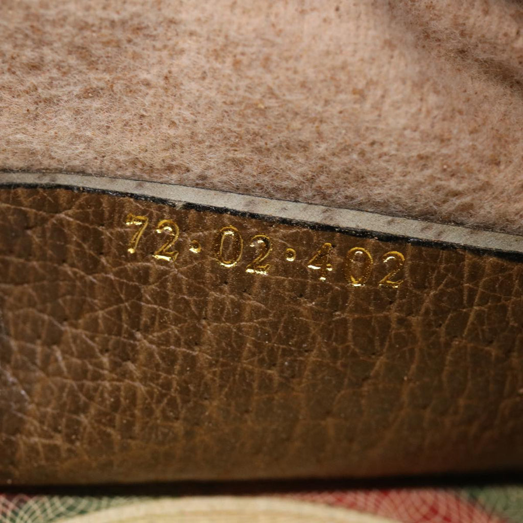 GUCCI Shoulder Bag PVC Leather 2Set Beige ti780