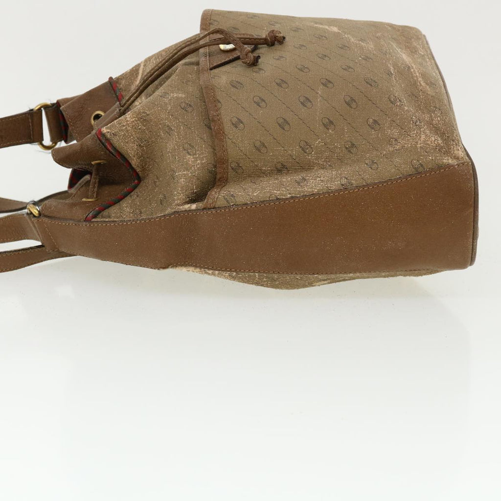 GUCCI Shoulder Bag PVC Leather 2Set Beige ti780