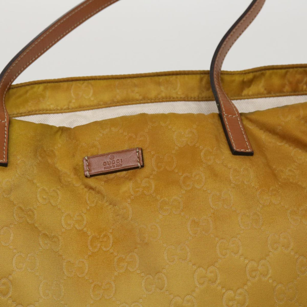 GUCCI GG Canvas Tote Bag Gold 295252 ti823