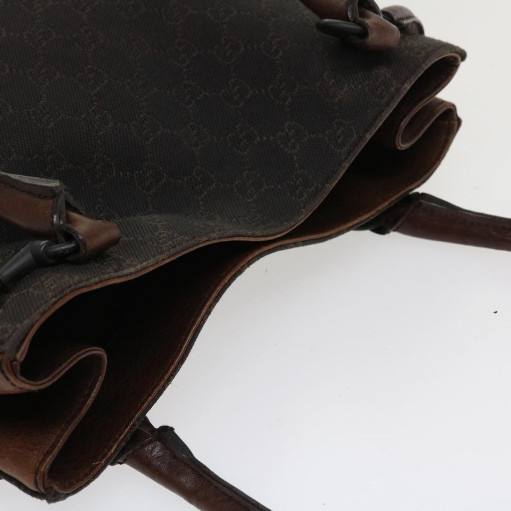 GUCCI GG Canvas Shoulder Bag Brown 101975 ti848