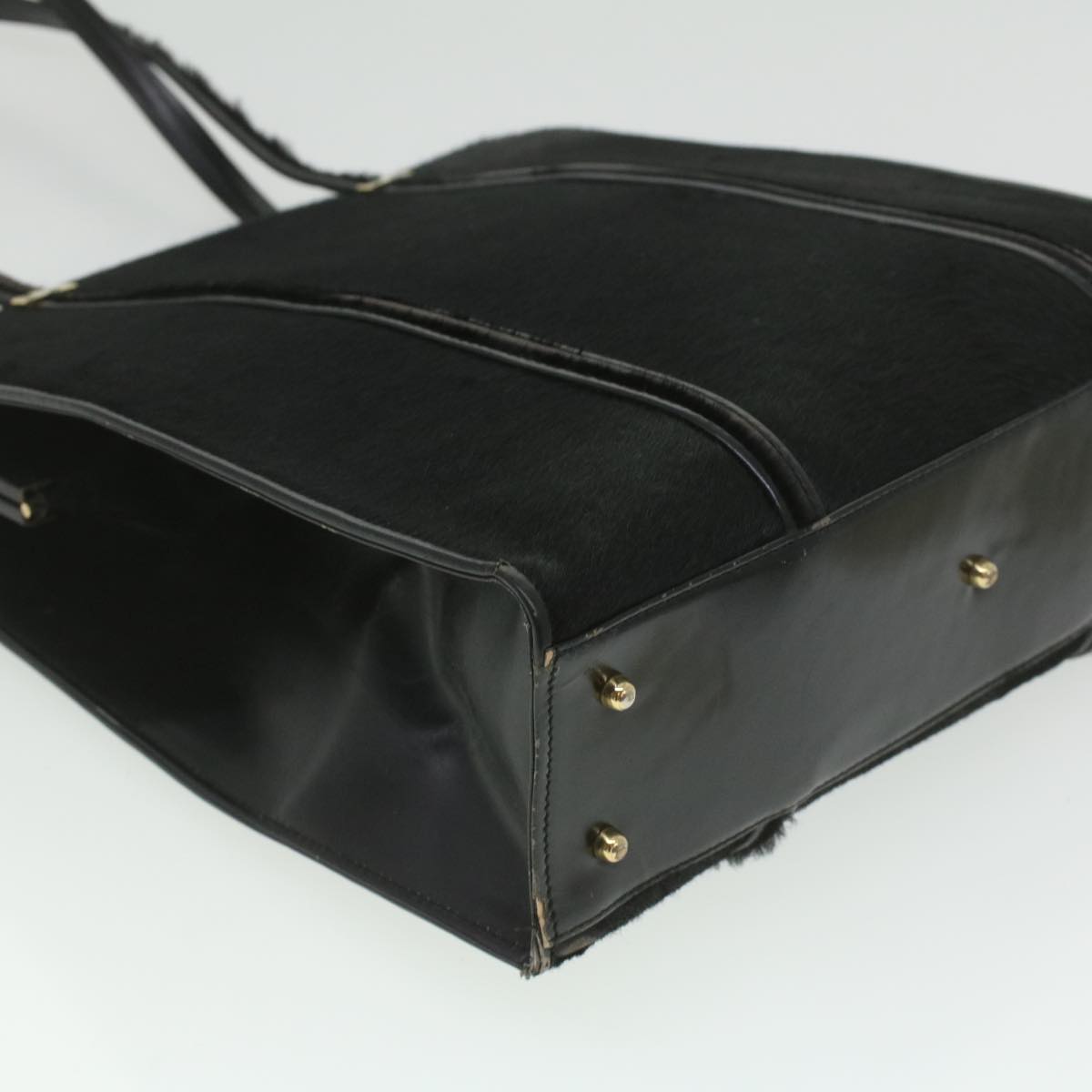 GUCCI Shoulder Bag Unborn Calf SkinLeather Black 002 406 0425 ti932