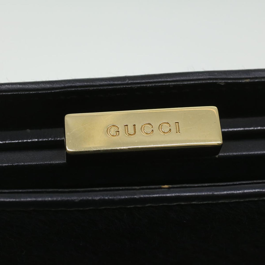 GUCCI Shoulder Bag Unborn Calf SkinLeather Black 002 406 0425 ti932