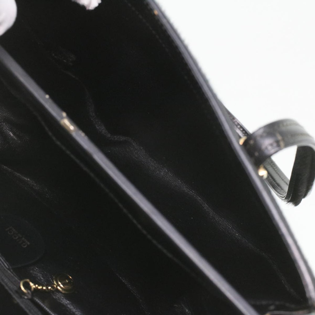 GUCCI Shoulder Bag Unborn Calf SkinLeather Black 002 406 0425 ti932