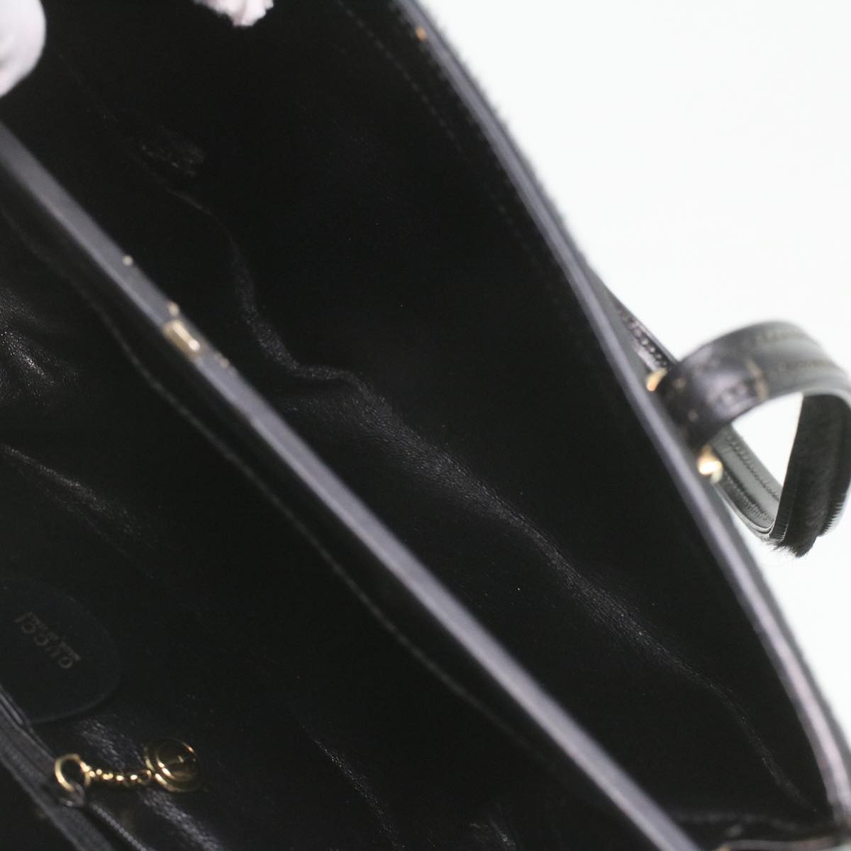 GUCCI Shoulder Bag Unborn Calf SkinLeather Black 002 406 0425 ti932