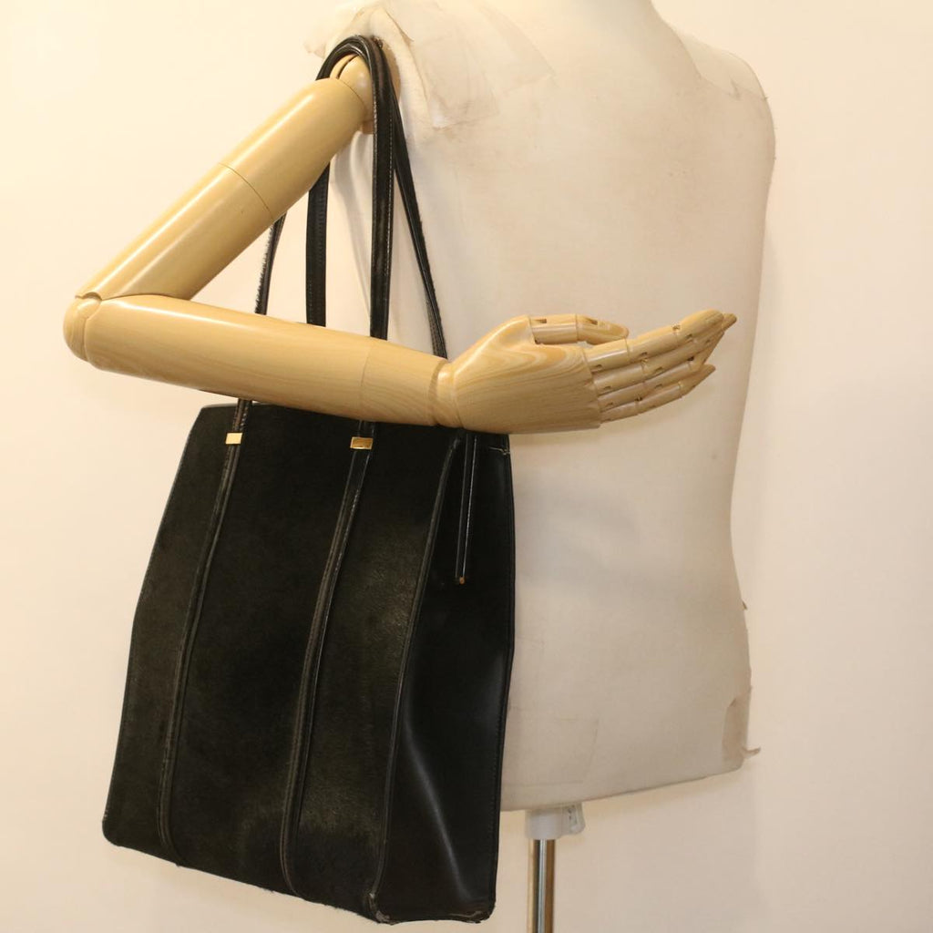 GUCCI Shoulder Bag Unborn Calf SkinLeather Black 002 406 0425 ti932