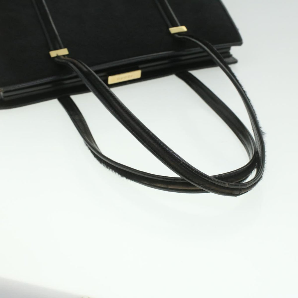 GUCCI Shoulder Bag Unborn Calf SkinLeather Black 002 406 0425 ti932