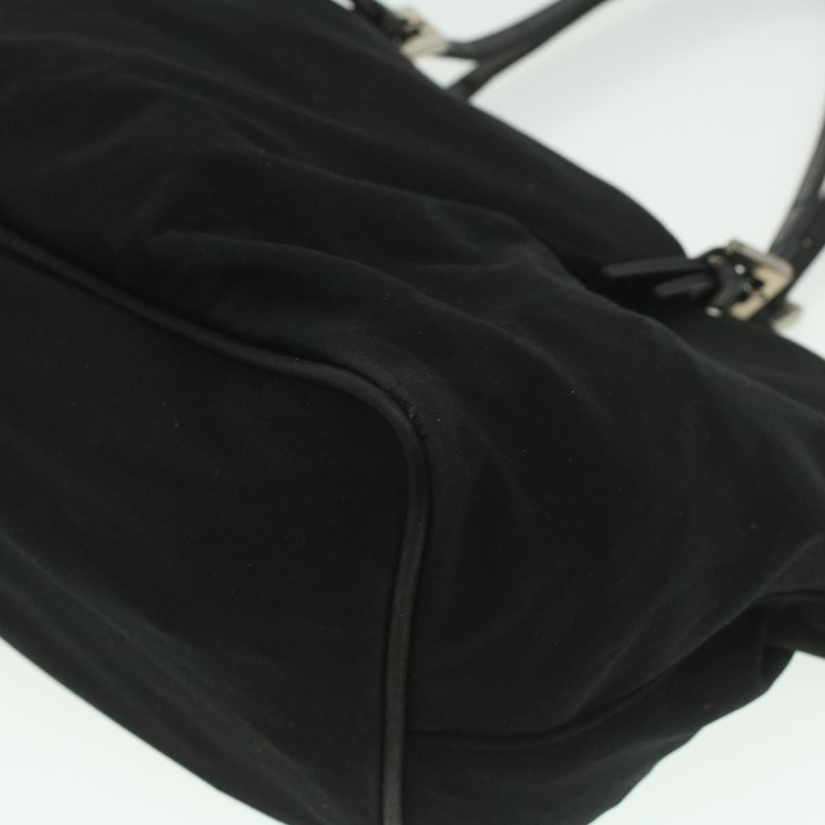 FENDI Hand Bag Nylon Black ti938