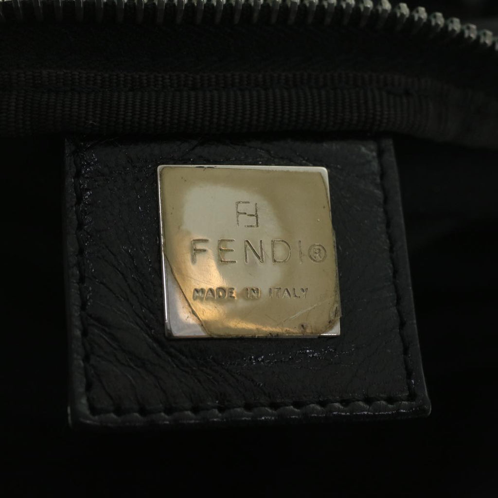 FENDI Hand Bag Nylon Black ti938