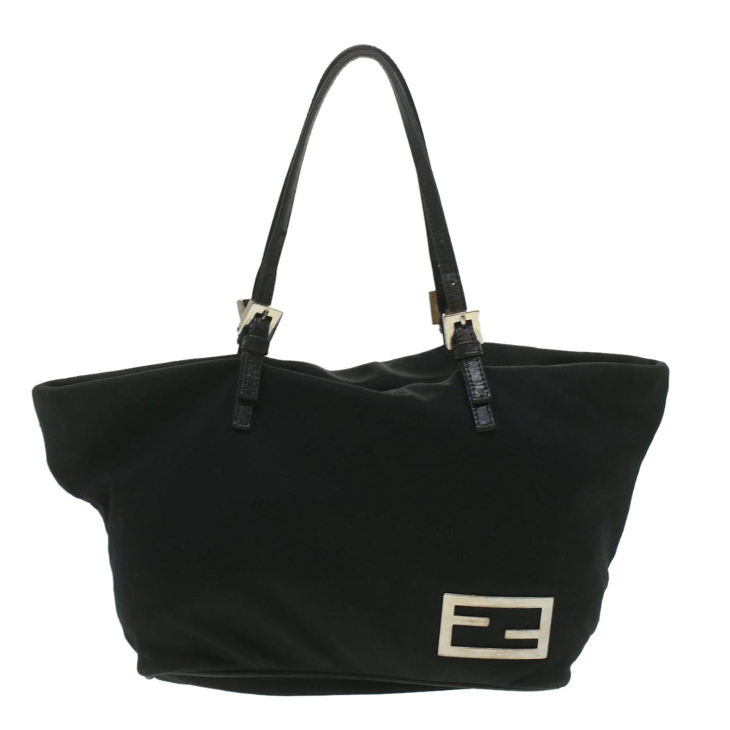 FENDI Hand Bag Nylon Black ti938