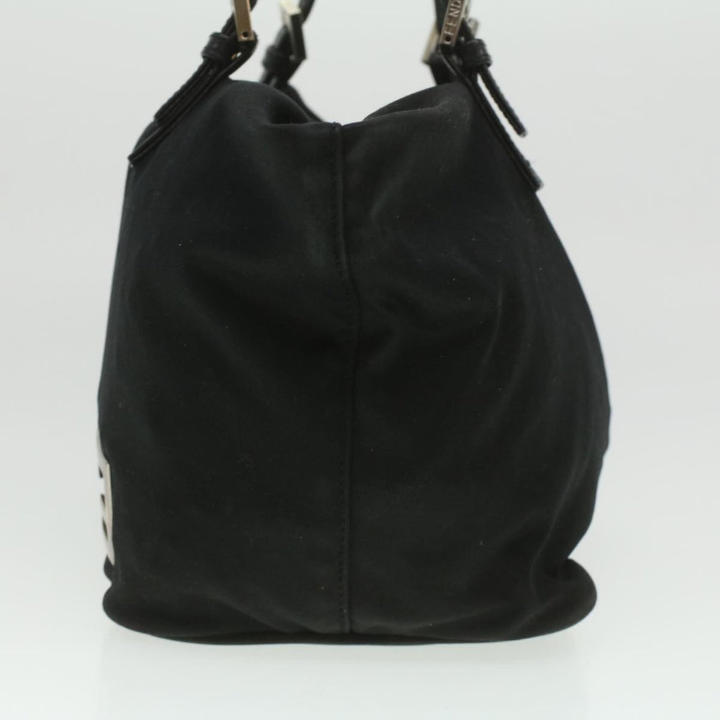FENDI Hand Bag Nylon Black ti938