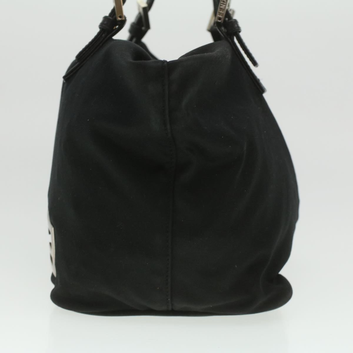 FENDI Hand Bag Nylon Black ti938