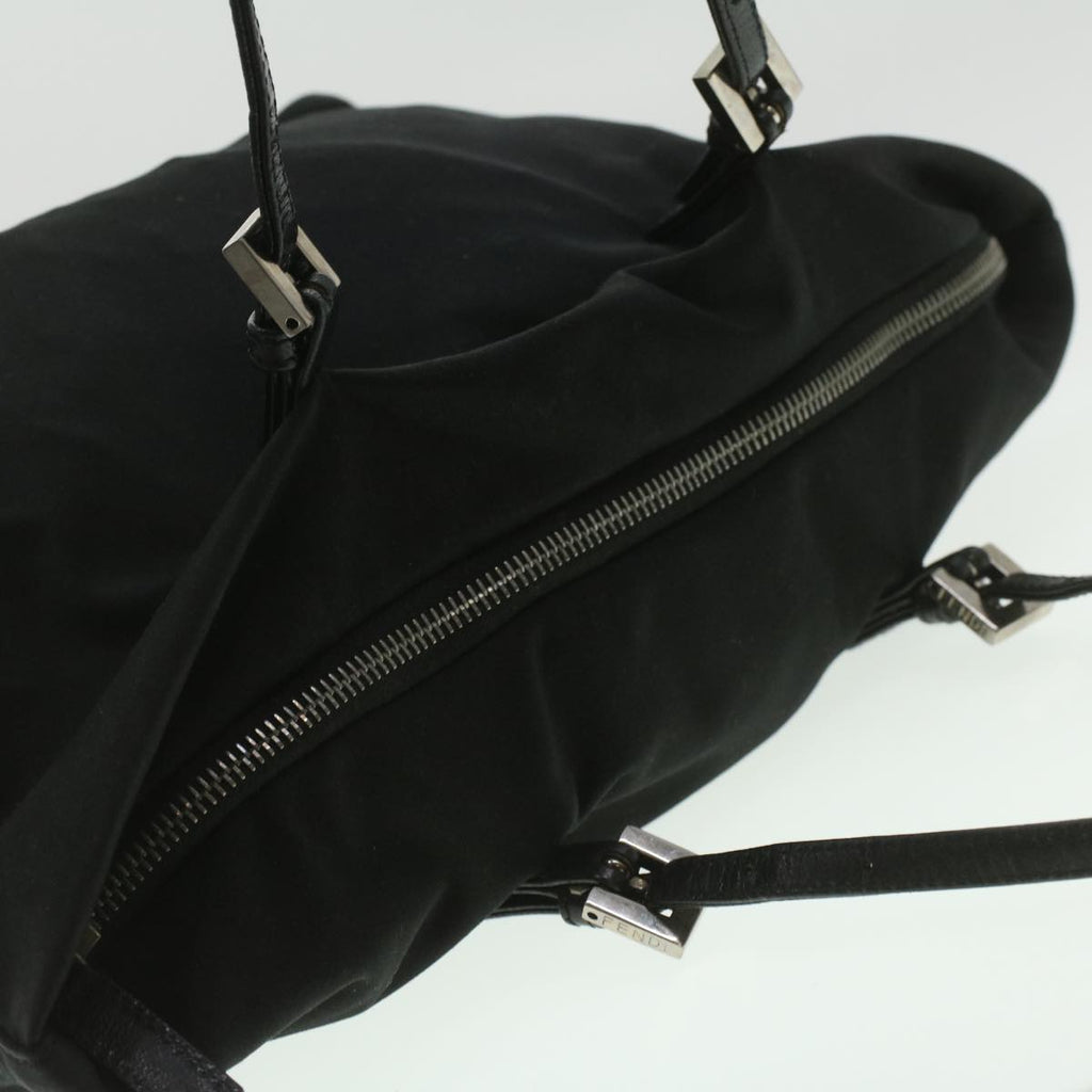 FENDI Hand Bag Nylon Black ti938