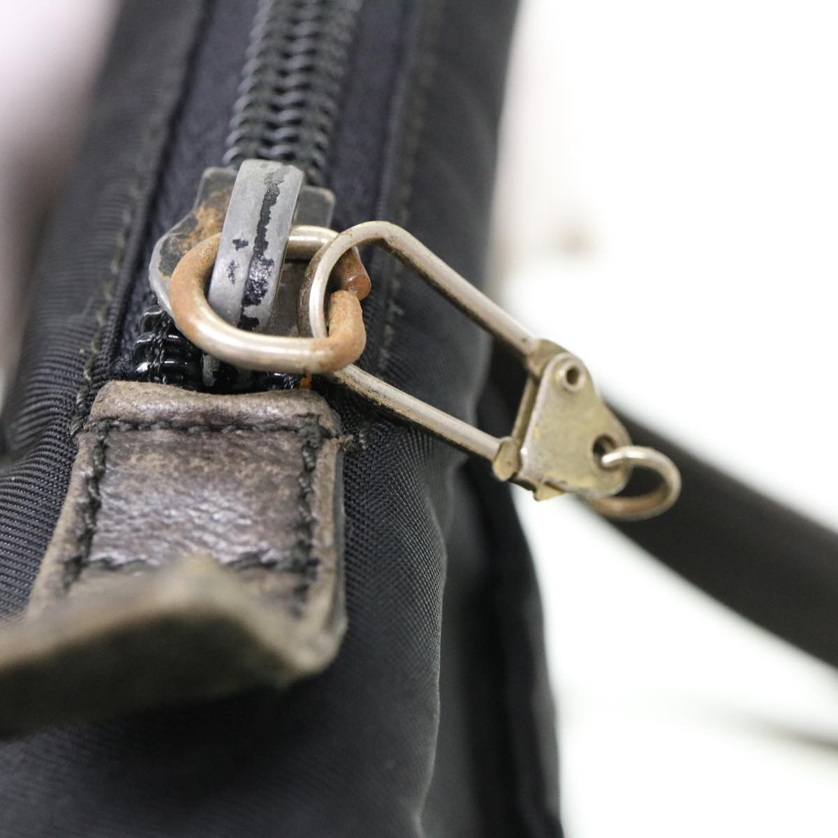 FENDI Shoulder Bag Nylon Black ti960