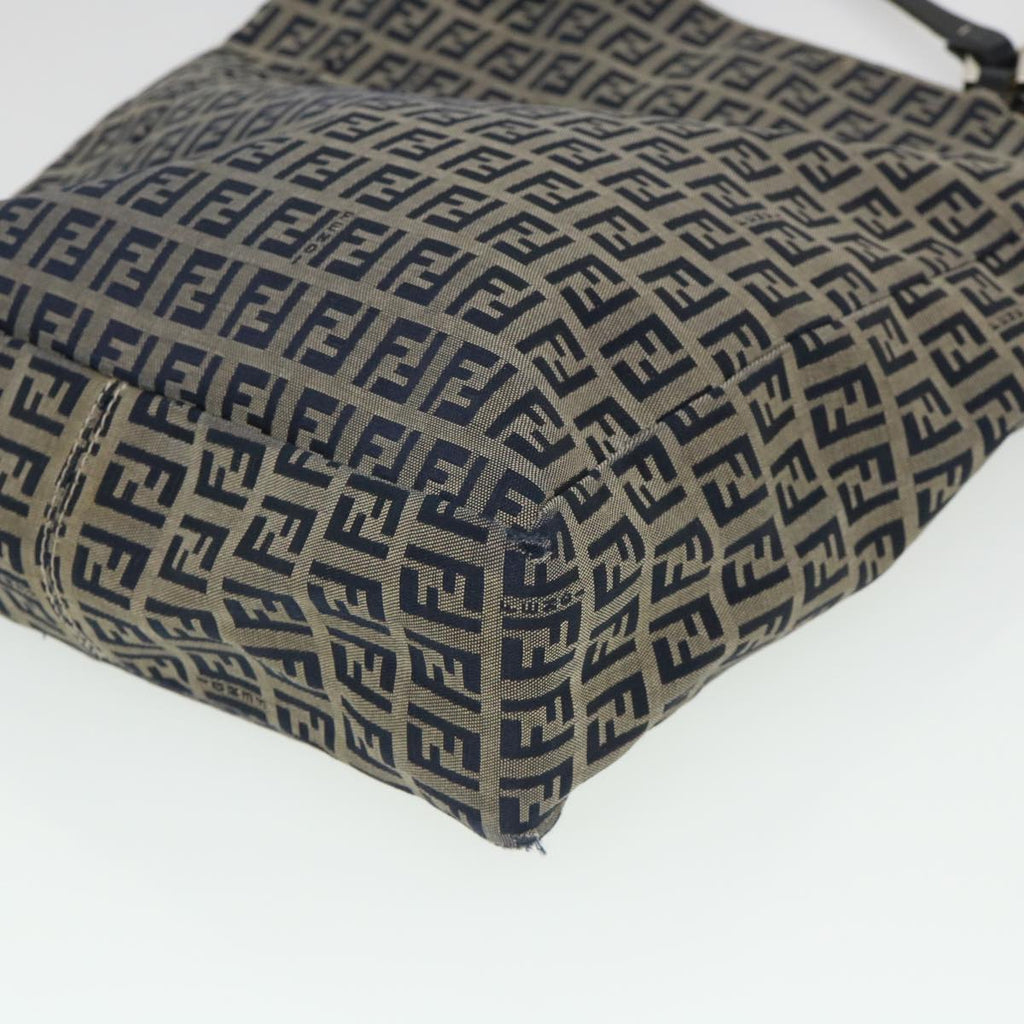 FENDI Zucchino Canvas Tote Bag Nylon Navy ti968