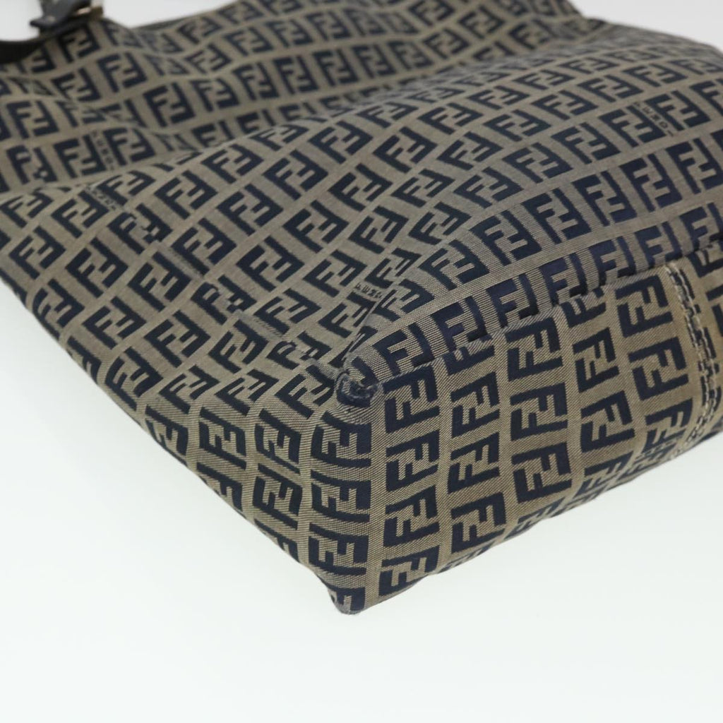 FENDI Zucchino Canvas Tote Bag Nylon Navy ti968
