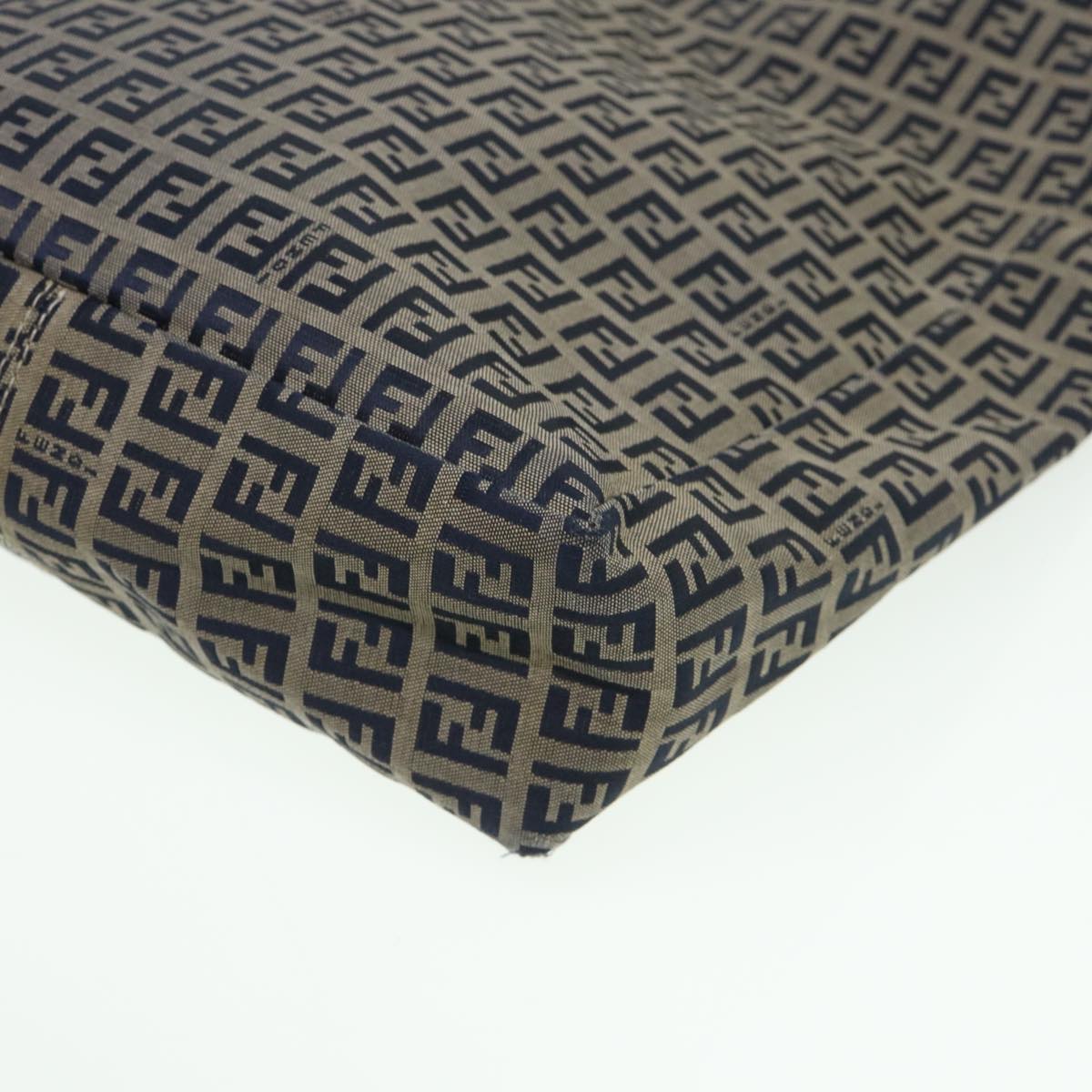 FENDI Zucchino Canvas Tote Bag Nylon Navy ti968