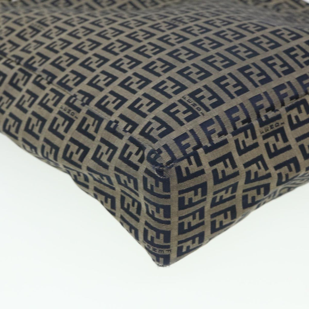 FENDI Zucchino Canvas Tote Bag Nylon Navy ti968
