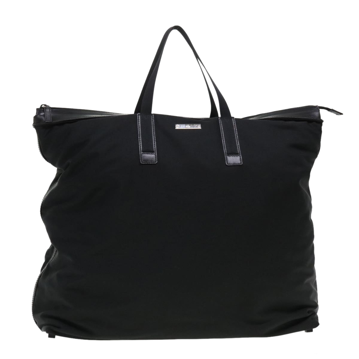 GUCCI Boston Bag Nylon Black ti971