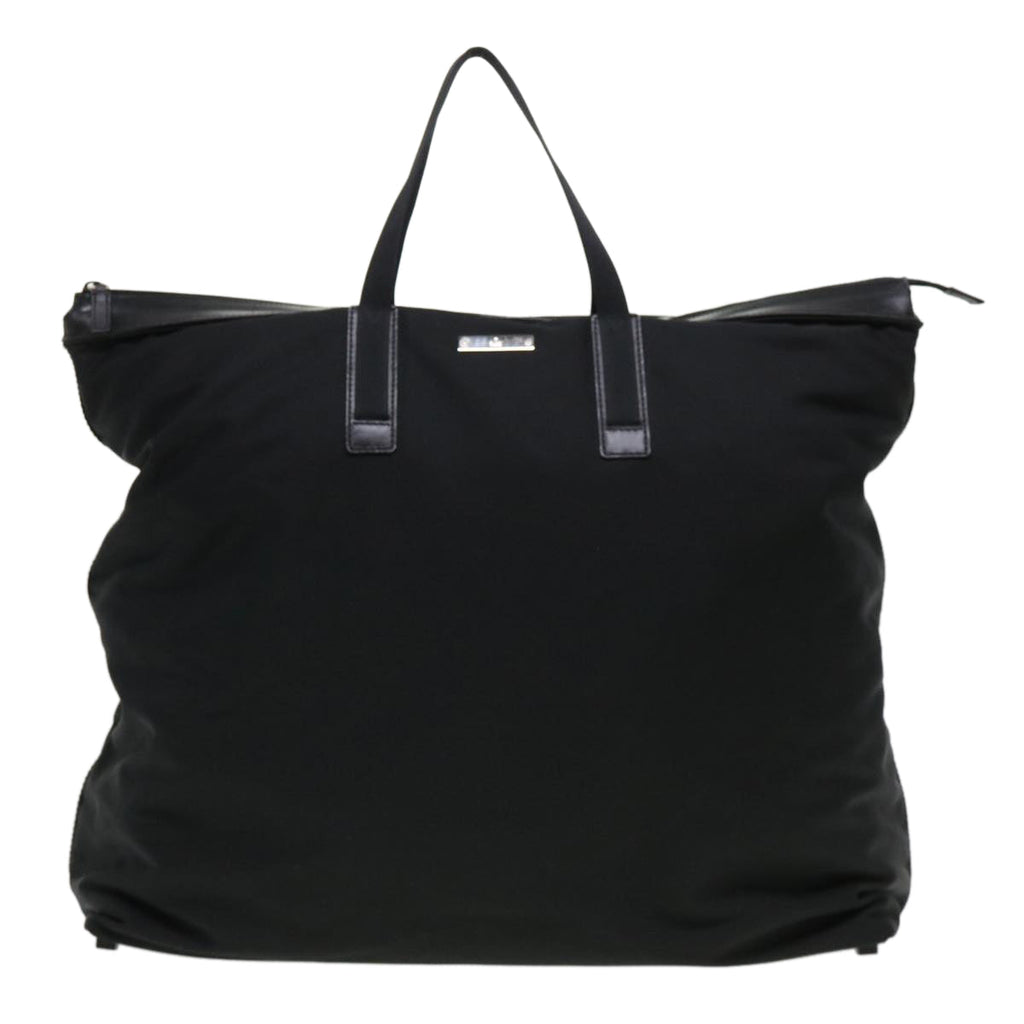 GUCCI Boston Bag Nylon Black ti971