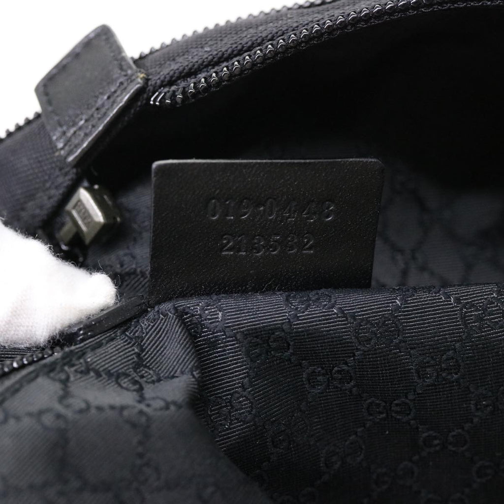 GUCCI Boston Bag Nylon Black ti971