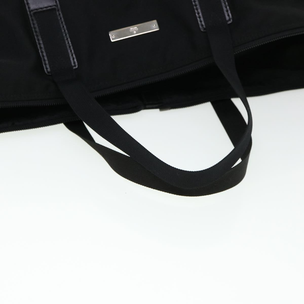 GUCCI Boston Bag Nylon Black ti972