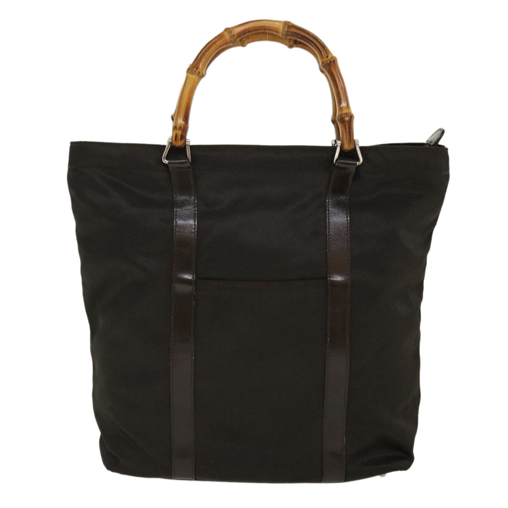GUCCI Bamboo Tote Bag Canvas Brown 000 2855 0508 5 ti979
