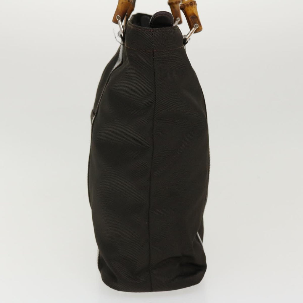 GUCCI Bamboo Tote Bag Canvas Brown 000 2855 0508 5 ti979