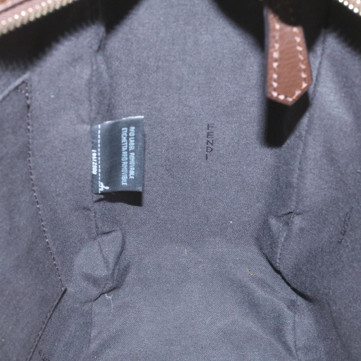 FENDI Zucca Canvas Tote Bag Brown Black tp173