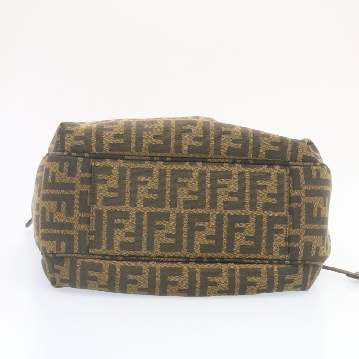 FENDI Zucca Canvas Tote Bag Brown Black tp173