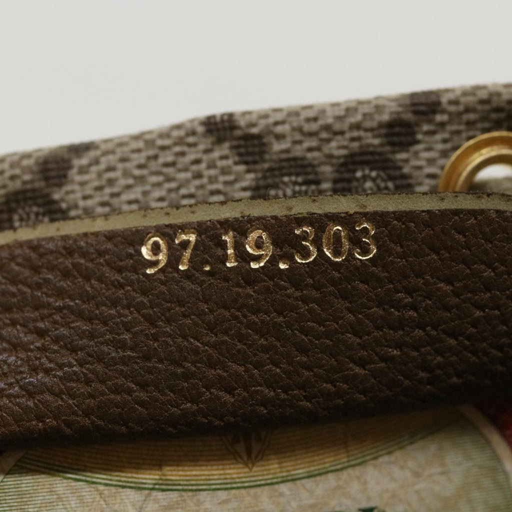 GUCCI GG Canvas Drawstring Pouch Beige tp546