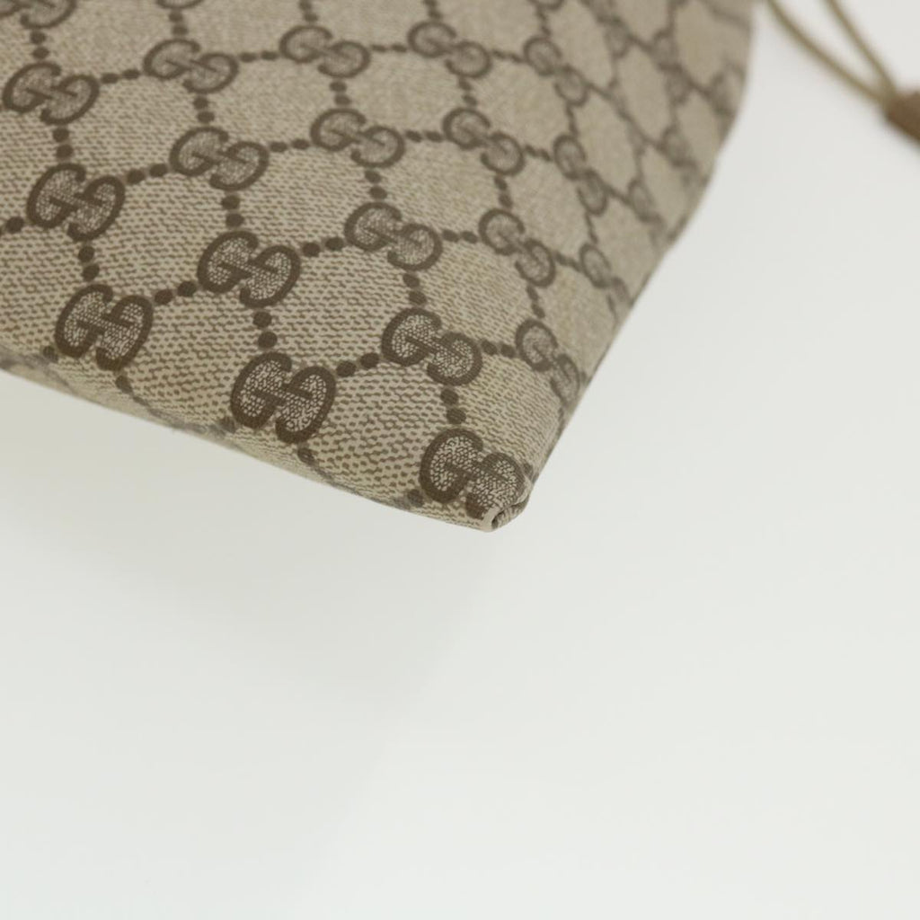GUCCI GG Canvas Drawstring Pouch Beige tp546