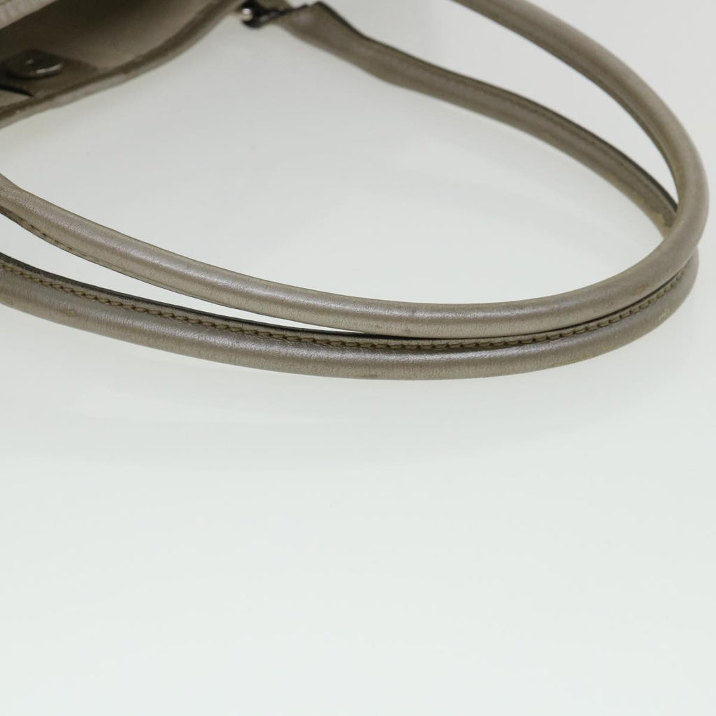 GUCCI GG Canvas Shoulder Bag Silver 197953 tp598