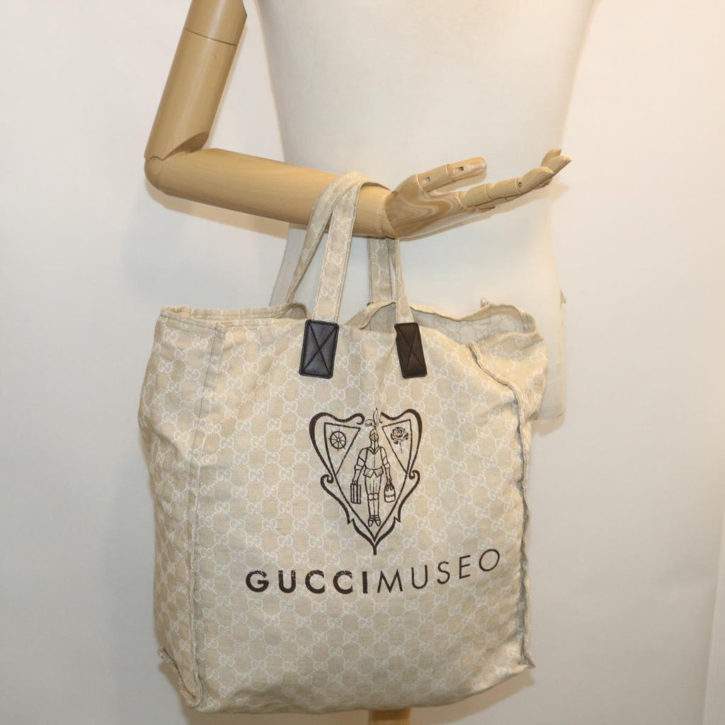 GUCCI GG Canvas Tote Bag Beige 283411 tp616