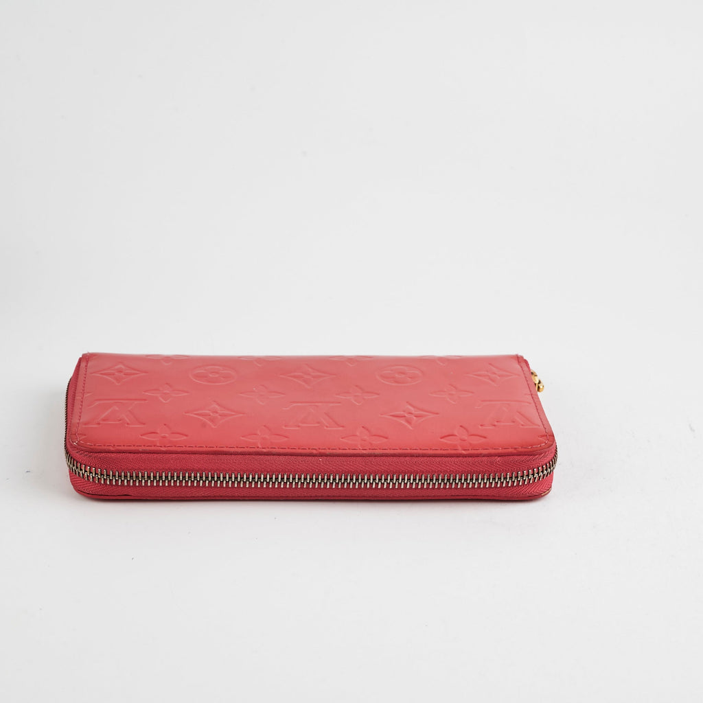 Louis Vuitton Vernis Pink Long Zippy Wallet