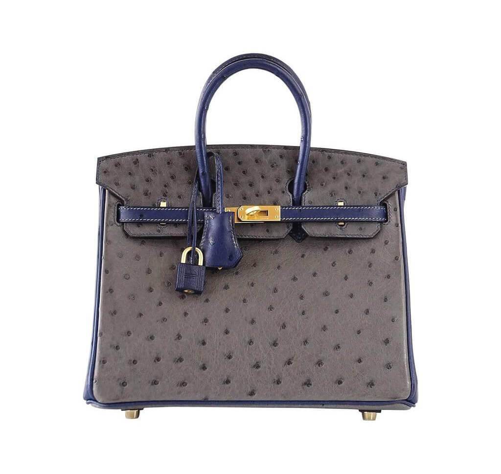 HermÃƒÆ’Ã‚Â¨s Birkin 25 HSS Two-Tone Ostrich Bag
