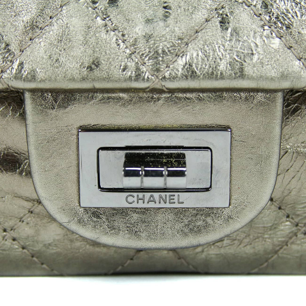 Chanel 2.55 Reissue Jumbo Gold Aged Calfskin Ruthenium