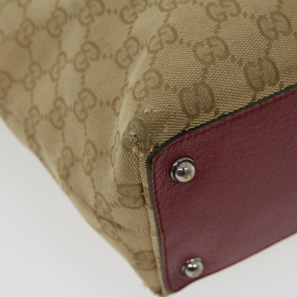 GUCCI GG Canvas Tote Bag Beige uy028