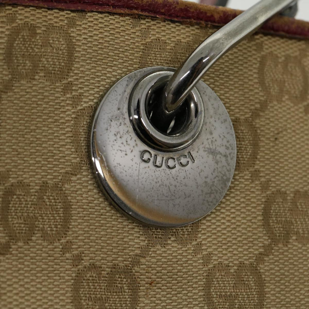 GUCCI GG Canvas Tote Bag Beige uy028