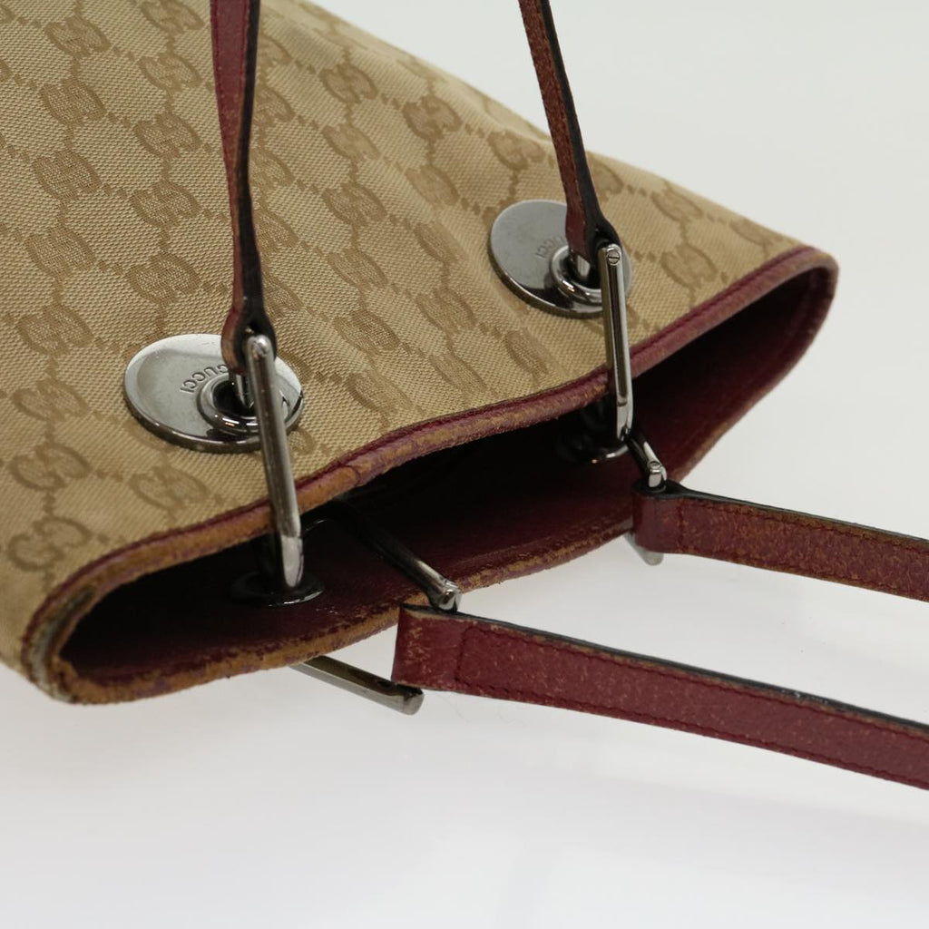 GUCCI GG Canvas Tote Bag Beige uy028