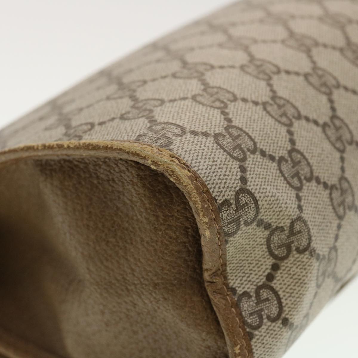 GUCCI GG Canvas Web Sherry Line Clutch Bag Beige Red Green 89.01.031 uy099