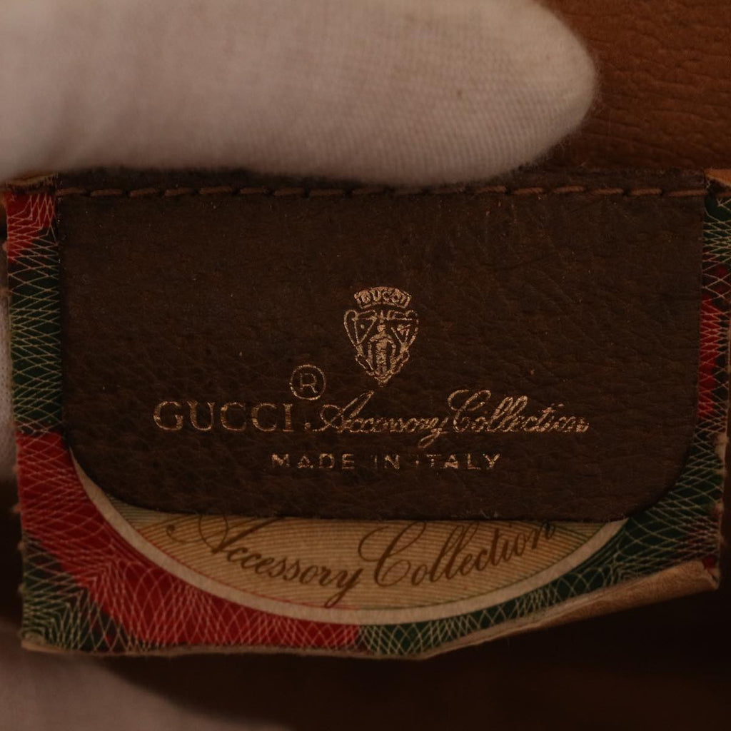 GUCCI GG Canvas Web Sherry Line Clutch Bag Beige Red Green 89.01.031 uy099